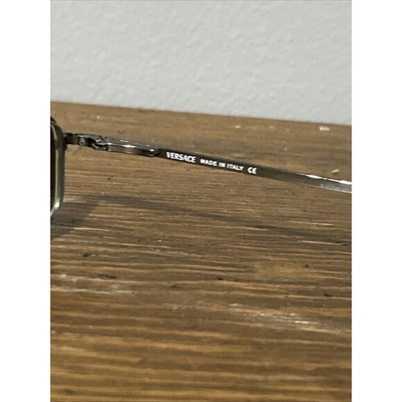 Versace Eyeglasses Frame Only Italy MOD. 1039 1001 56-17-140 Silver Full Rim - Picture 4 of 6